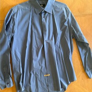 Calvin Klein Men's Blue Dress Shirt